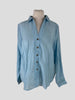 Never Fully Dressed blue long sleeve shirt size UK12/US8