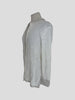 Amina Rubinacci white glitter linen & silk cardigan size UK14/US10