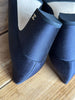 Chanel navy & black satin heels size UK6/US8