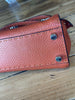 Fendi orange Peekaboo leather small handbag