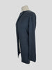 Brunello Cucinelli navy cotton & silk glitter cardigan size UK12/US8