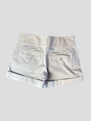 Juicy Couture cream cotton blend shorts size UK6/US2