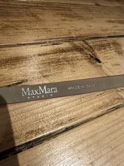 Max Mara red leather thin belt size Large