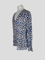 Levate multicoloured print long sleeve blouse size UK12/US8
