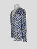 Levate multicoloured print long sleeve blouse size UK12/US8