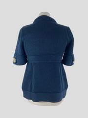 Goat navy 100% cotton cardigan size UK10/US6