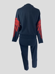 Bruno Manetti navy & red tracksuit size UK10/US6