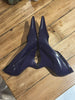Liviana Conti purple leather pointy toe wedges size UK6/US8