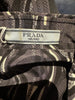 Prada grey & white long sleeve shirt size UK12/US8