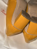 Roger Vivier yellow patent leather heels size UK6/US8