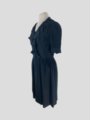 Chloe black short sleeve dress size UK10/US6