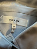 Frame silver silk blend long sleeve shirt size UK8/US4