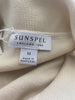 Sunspel cream & navy 100% cotton long sleeve top size UK10/US6