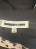 McQ black & beige short sleeve top size UK6/US2