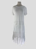 Red Valentino white 100% cotton shirt sleeve dress size UK12/US8