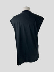 McQ black & beige short sleeve top size UK6/US2