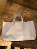 Anya Hindmarch cream leather tote large handbag
