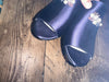 Jimmy Choo navy satin evening heels size UK5/US7