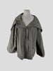 Max Mara taupe hooded oversized raincoat size UK12/US8