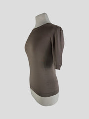 Casasola brown short sleeve top size UK8/US4