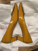 Roger Vivier yellow patent leather heels size UK6/US8