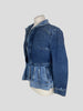 Alexander McQueen blue denim 100% cotton jacket size UK10/US6