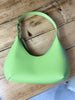 By Far green leather mini handbag