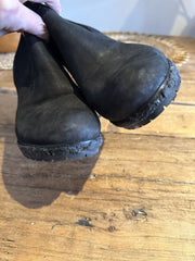 Prada black leather ankle boots size UK6.5/US8.5