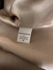 Brunello Cucinelli beige silk blend short sleeve top size UK12/UK8