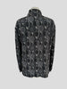 Prada grey & white long sleeve shirt size UK12/US8