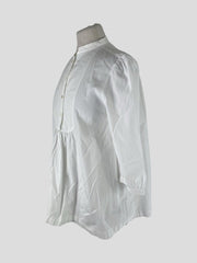 Burberry Brit white 100% cotton 3/4 sleeve shirt size UK10/US6