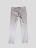 Brunello Cucinelli cream virgin wool blend straight leg trousers size UK14/US10