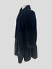 Ainea black faux fur A- line coat size UK10/US6