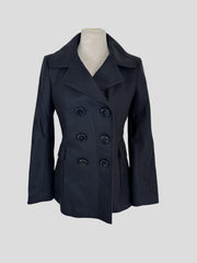 Jane navy wool blend jacket size UK10/US6