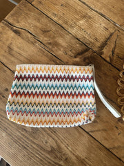 Missoni multicoloured fabric clutch bag