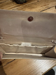 Escada silver glitter evening chain small clutch