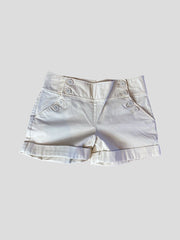 Juicy Couture cream cotton blend shorts size UK6/US2