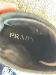 Prada black Monolith leather & nylon size UK6/US8