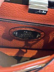 Fendi orange Peekaboo leather small handbag