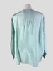 Bella Jones green cotton & silk long sleeve top size UK12/US8