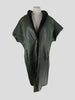 Unbranded leather dark khaki short sleeve waistcoat size UK10/US6