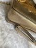 Diane Von Furstenberg gold leather crossbody small bag