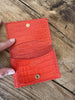 Smythson red leather card holder