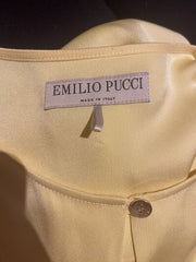 Emilio Pucci yellow sleeveless top size UK12/US8