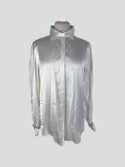 Fabiana Filipowi white long sleeve shirt size UK6/US2