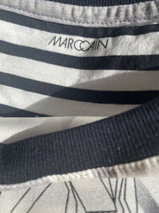 Marccain black & white zebra print short sleeve top size UK12/US8