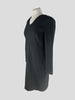 The Fold black wool blend long sleeve dress size UK14/US10