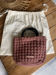 Loeffler Randall pink fabric mini tote bag