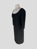 Diane Von Furstenberg black 3/4 sleeve dress size UK16/US12