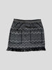 Missoni black & white print short wool blend skirt size UK8/US4